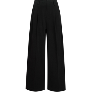 Vero Moda休闲裤女冬季加绒高腰阔腿裤通勤百搭325426009