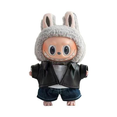 泡泡玛特labubu开衫上衣娃衣一三代马卡龙站姿拉布布衣服套装服饰