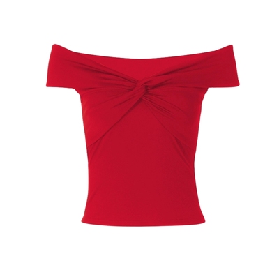 短袖纯欲露肩女辣妹褶皱百搭上衣