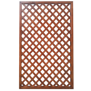 定制网格防腐木栅栏围栏庭院篱笆花园爬藤架花架隔断户外墙体装饰