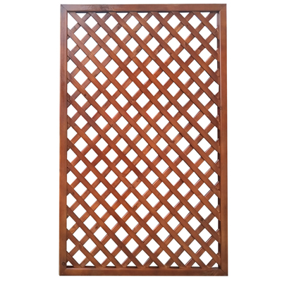 定制网格防腐木栅栏庭院花园墙体