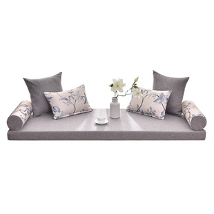 简欧高密度海绵飘窗垫定做卧室窗台垫榻榻米阳台垫子毯四季床椅垫