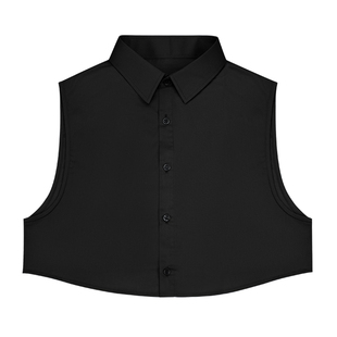 罗蒙假领子男内搭新款休闲假衣衬衫领韩版百搭配毛衣职业衬衣领