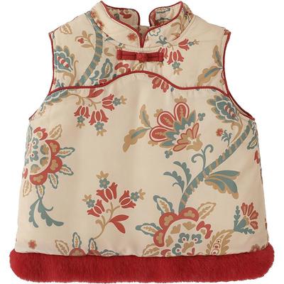 汉宫优品冬季女童中式马甲