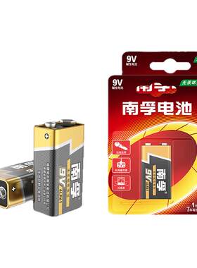 南孚9伏方块电池9v方形遥控器万用表烟感探测器叠层话筒9号干电池