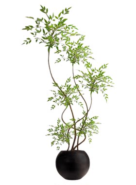 南天竹仿真绿植高端轻奢