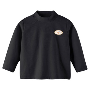 男童打底衫长袖T恤宝宝上衣冬德绒儿童衣服冬装女童童装儿童内搭