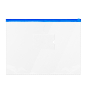 大号A3文件袋透明防水拉链式塑料pvc密封拉边袋加厚8k素描画画纸张收纳册档案袋图纸美术袋画册家庭证件画稿