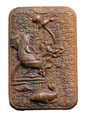 锦鲤莲花手把件吊坠钥匙扣挂饰