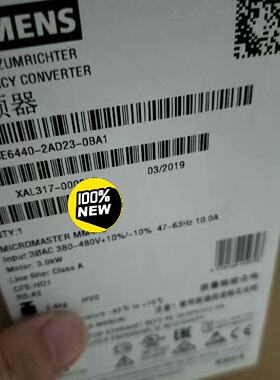 【询价】6SE6440-2AD23-0BA1MM440变频适用