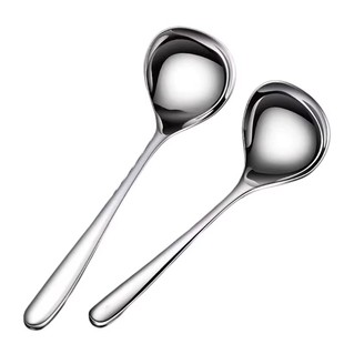 多种汤匙长柄调羹汤勺饭勺家用餐具2个装瓢羹搅拌勺小汤匙大号