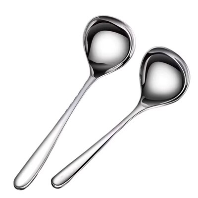多种汤匙长柄调羹汤勺饭勺家用餐具2个装瓢羹搅拌勺小汤匙大号