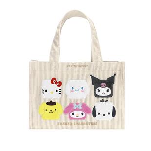 三丽鸥kt通勤拎包杂物袋帆布手提包袋女大容量学生上班饭盒便当袋