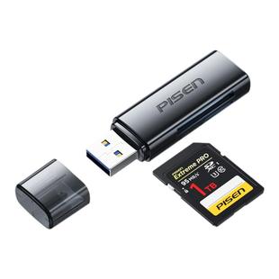 品胜读卡器usb3.0高速读取相机sd卡tf卡二合一读取转换器行车记录仪内存储存卡手机电脑单反微单传输照片通用