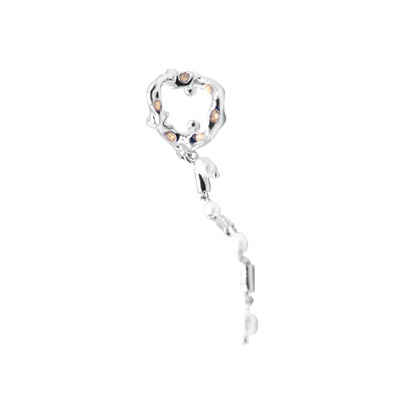 RECYCLE珍珠流苏耳骨夹