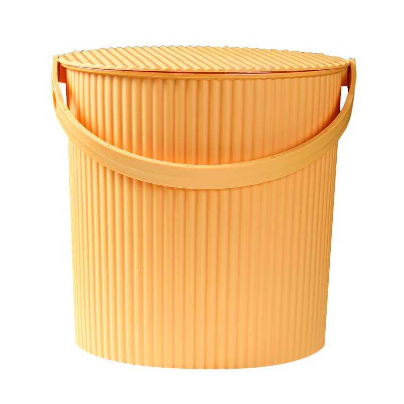 小水桶带盖塑料桶洗澡桶手提可坐收纳钓鱼桶家用储水用浴桶大容量