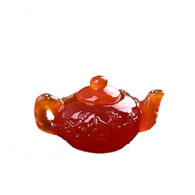 琥珀鸡油黄把把壶打麻将盘玩蜜蜡