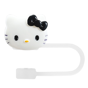 【可换装饰扣】HelloKitty食品级硅胶吸管帽套8-10mm适用Stanley