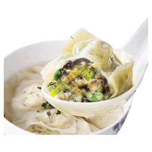 纯素大馄饨荠菜黑松露全素馅佛家纯素食手工素云吞抄手顺丰包邮