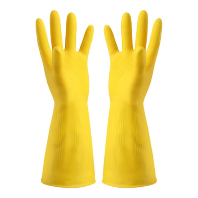 加厚橡胶牛筋乳胶手套家务女手套洗碗清洁家用干活洗衣服乳胶耐磨