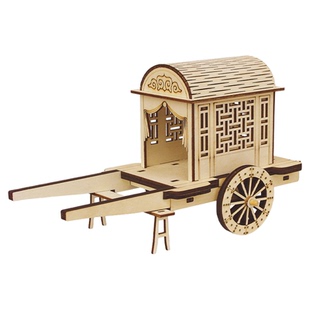 蒙古包白毡房特色手工拼装模型木制3d立体拼图草原旅游纪念品