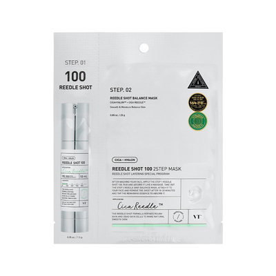 韩国vt微针精华面膜两部曲促吸收