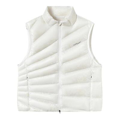 CryingCenter半透明暖冬立领收腰放射排骨状无胆羽绒马甲