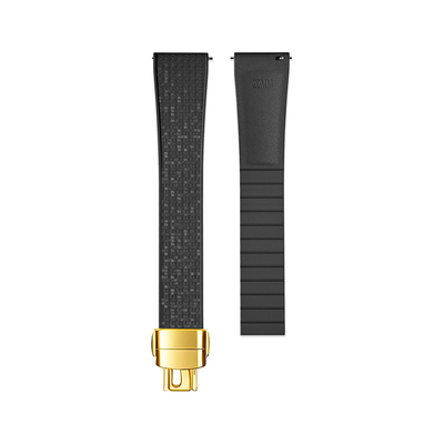 FKM氟橡胶表带CTS马赛克适用卡地亚华为力洛克西铁城欧米茄加长款