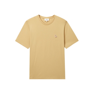 IT Maison Kitsune男装圆领短袖T恤新款休闲基础纯色半袖011008MO