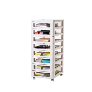 日本霜山抽屉式收纳柜B4办公室文件柜手账文具储物柜化妆品整理柜