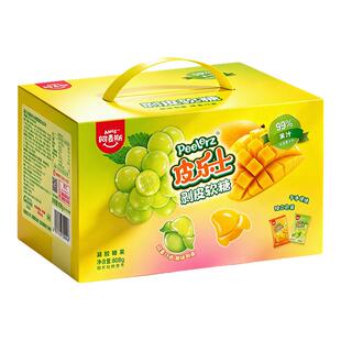 amos阿麦斯皮乐士剥皮软糖儿童糖果零食 99%水果果汁软糖网红糖果