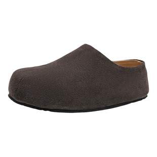 厚底勃肯鞋男款老钱风懒人一脚蹬增高半拖鞋大码复古全包穆勒鞋