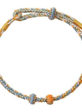 2026年属马本命年红绳手链红色编织手绳手工半成品可穿黄金转运珠