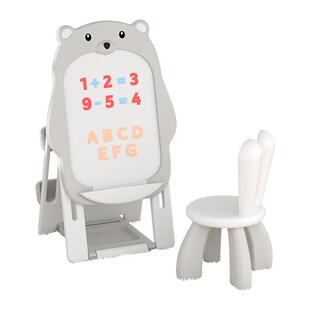 儿童画板可擦磁性涂鸦板支架式无尘家用白板玩具幼儿园宝宝小黑板