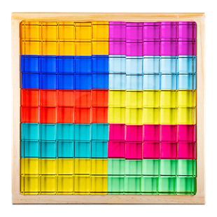 儿童益智玩具亚克力感官视觉透明立方体积木思维训练拼装正方体