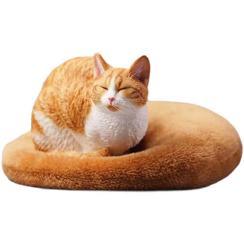 JXK官方正品1/6嗜睡猫仿真模型创意手办治愈系猫咪摆件送礼收藏品