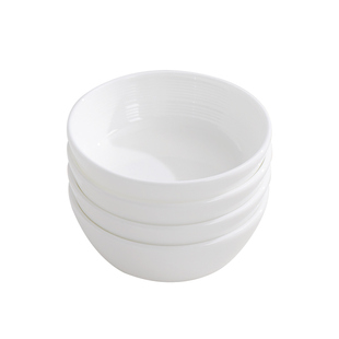 4个装 骨瓷白色碟子餐厅家用小调味碟蘸料碟陶瓷咸菜碟子商用味碟