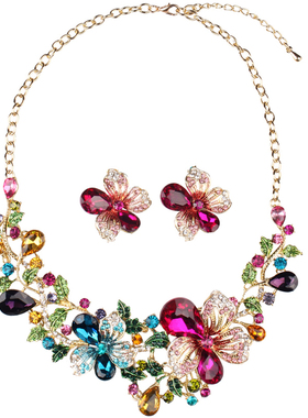 麦芭贝尔项链饰品奢华水晶礼服