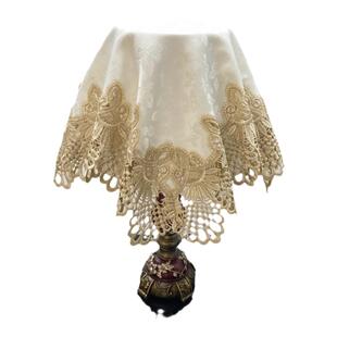 盖布防尘罩台灯床头柜桌布冰箱洗衣机遮盖多用盖巾蕾丝欧式防尘布