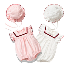 新生婴儿夏季夏装女宝宝套装哈衣1