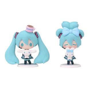 Q版 2款初音未来miku 手办景品公仔桌面摆件礼物车载 国产手办