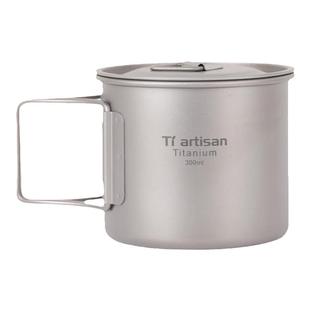 钛工匠户外钛杯纯钛水杯露营便携式茶杯咖啡杯子钛合金折叠马克杯