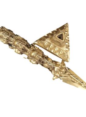 纯铜马头明王宗教风带底座金刚撅