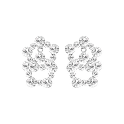 MFOW仿水晶女前后款耳钉