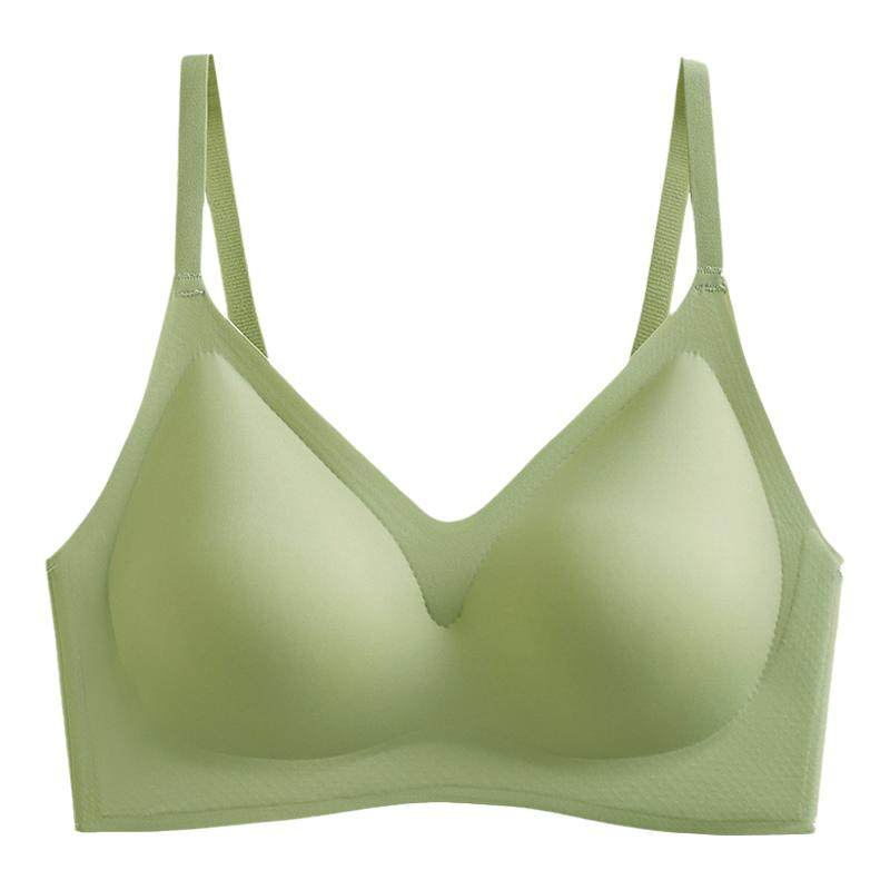 无痕乳胶内衣女无钢圈聚拢抹胸小胸聚拢收副乳防下垂运动美