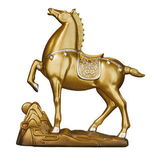 马到成功酒柜电视柜客厅办公室轻奢高档新中式开业商务乔迁礼品