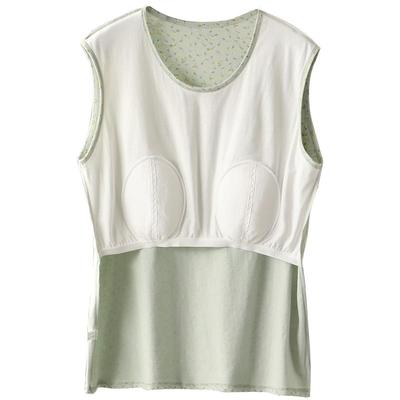 可外穿夏季防凸点带胸垫妈妈背心