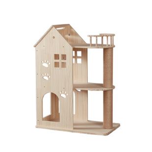 猫架猫爬架家用实木猫爬架上下两层猫窝不占地猫爬架猫窝四季通用