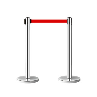 一米线栏杆不锈钢护栏隔离带伸缩带安全排队围栏礼宾杆警戒线示柱