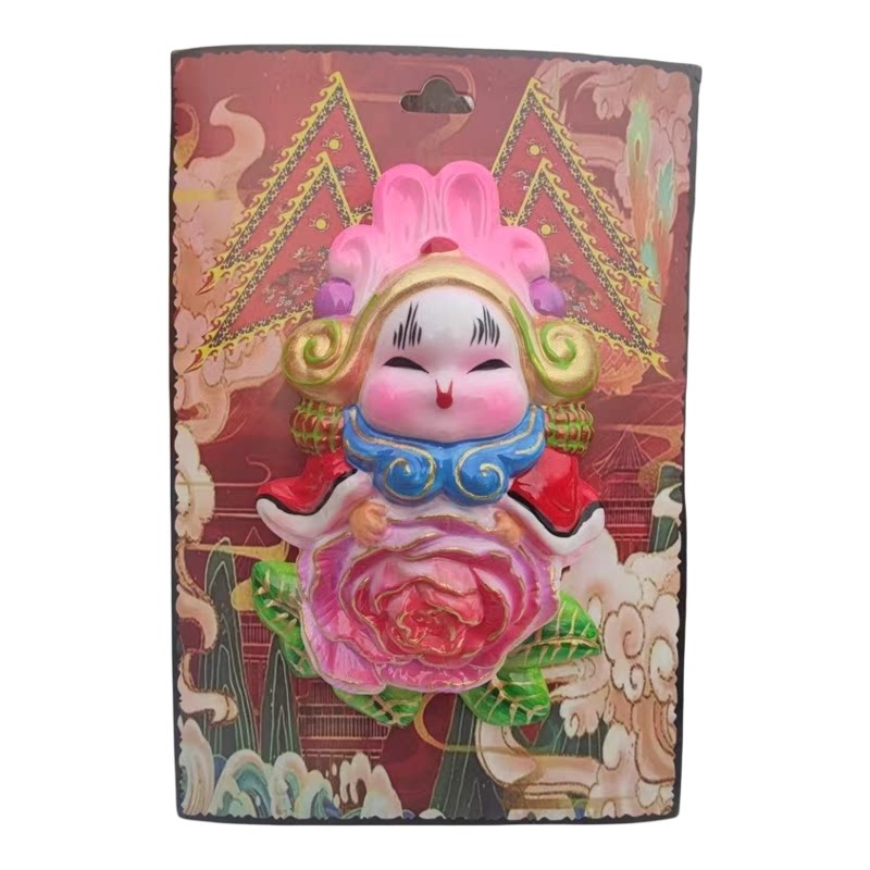 兔爷摆件传统工艺非遗泥塑手工摆件新年喜庆创意个性潮玩挂装饰品